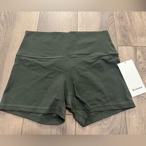 NWT Lululemon athletica Army Green align Athletic Shorts $64 retail